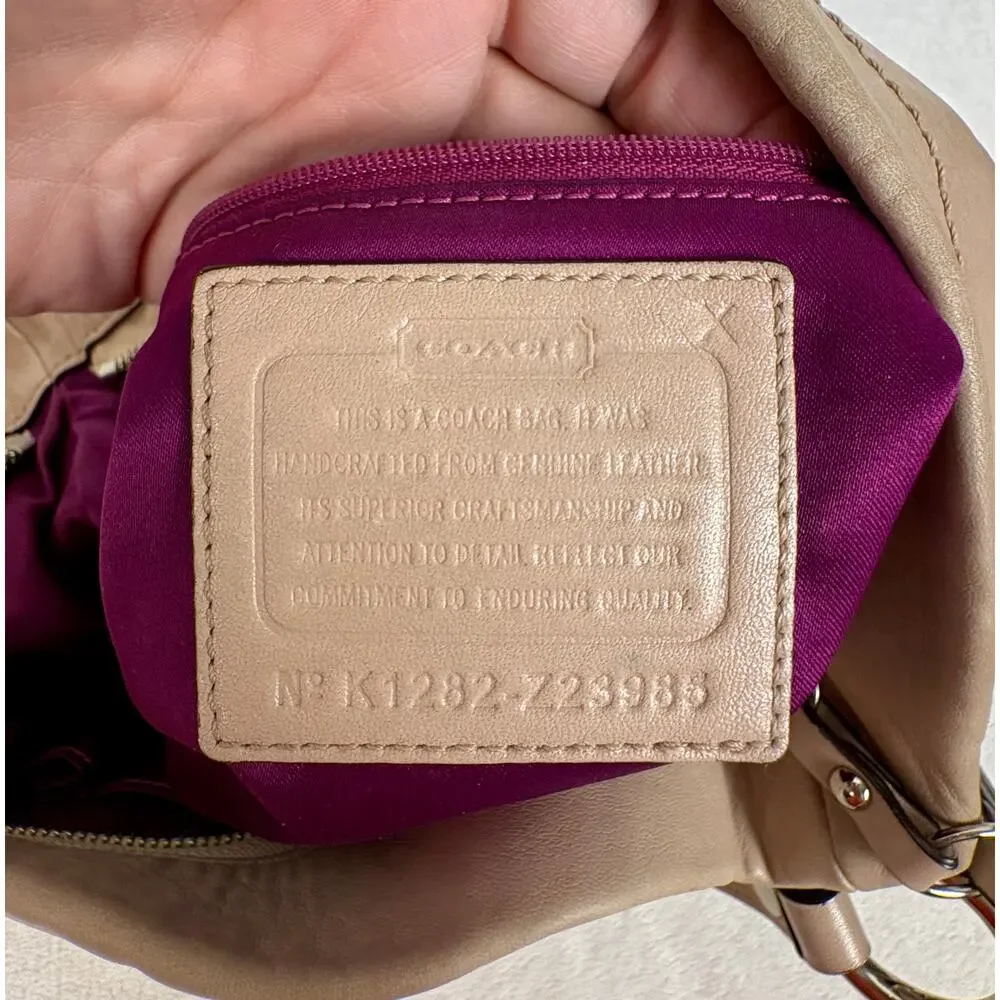 Coach Y2K Carly Curb Chain Hobo in Blush/Champagne Premium Leather